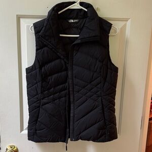 North Face Black Quilted Vest
